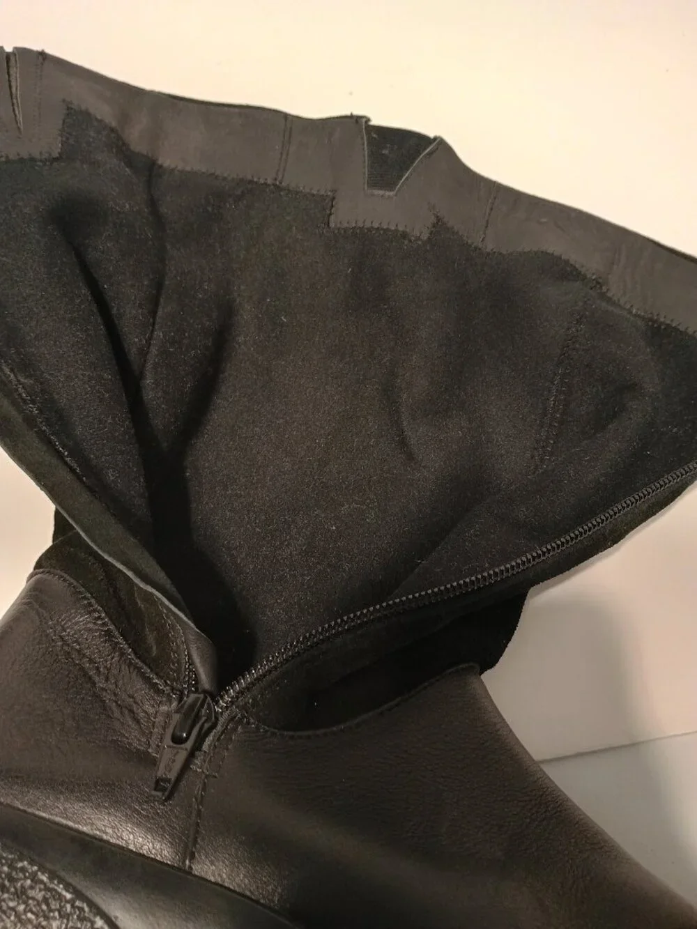 Hotter Matilda Mid Calf Boots Women’s US 10 Black Leather Suede Comfort